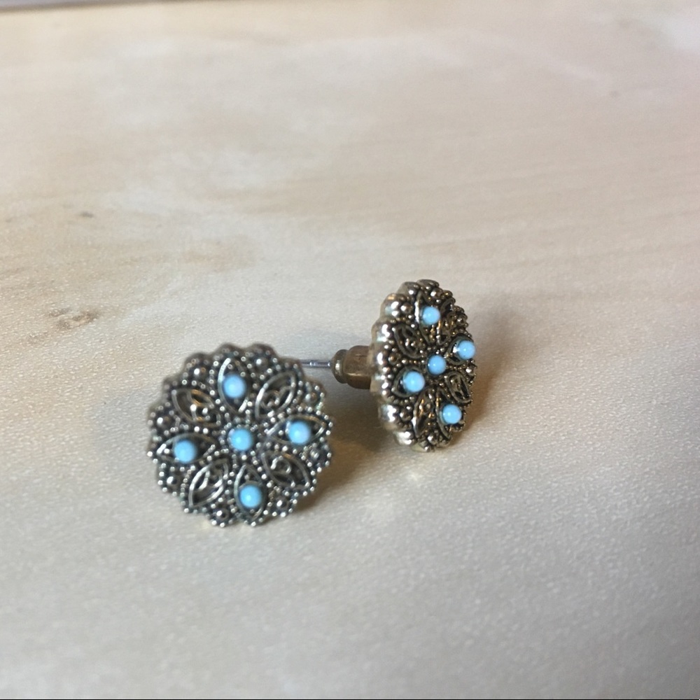 Boho stud earrings